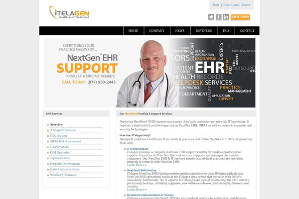 Bones theme site design template sample