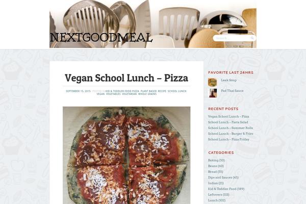 Foodie theme site design template sample