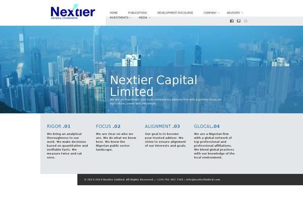 Novus theme site design template sample