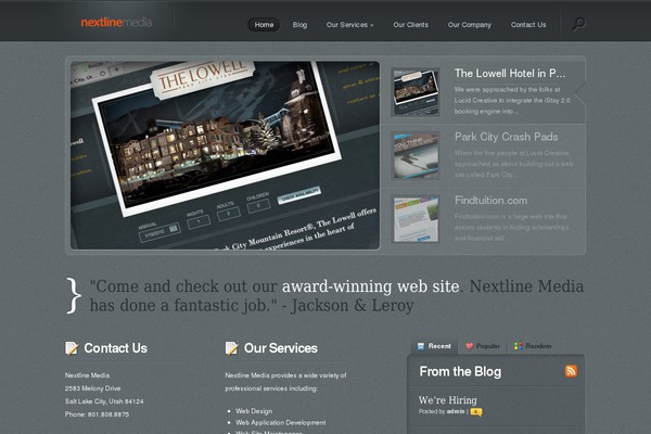 Lumin theme site design template sample