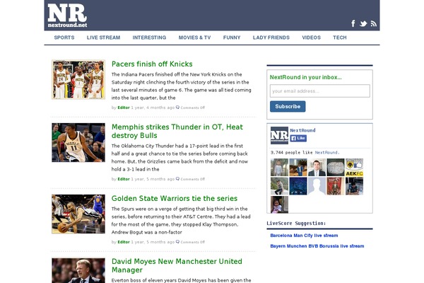 X Blog theme site design template sample