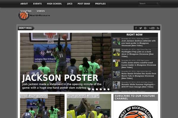 Gameday theme site design template sample