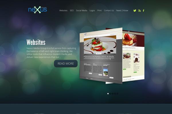 Fusion theme site design template sample