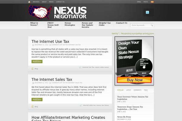 Headlines theme site design template sample