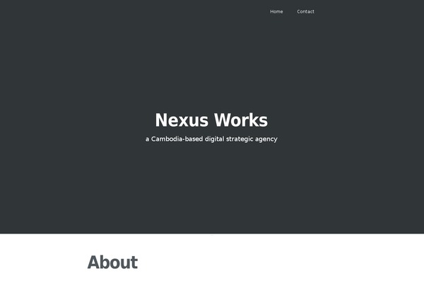 Casper theme site design template sample