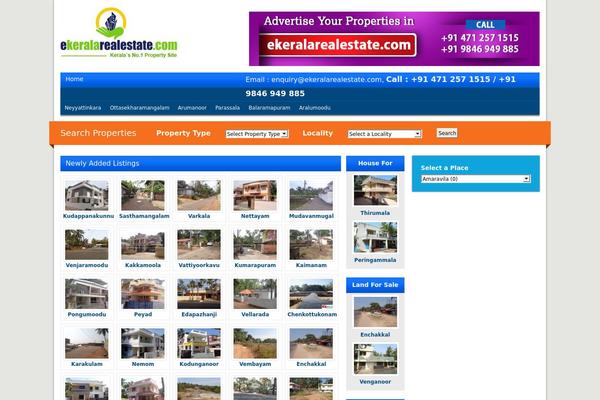 Trivandrumproperty3 theme site design template sample