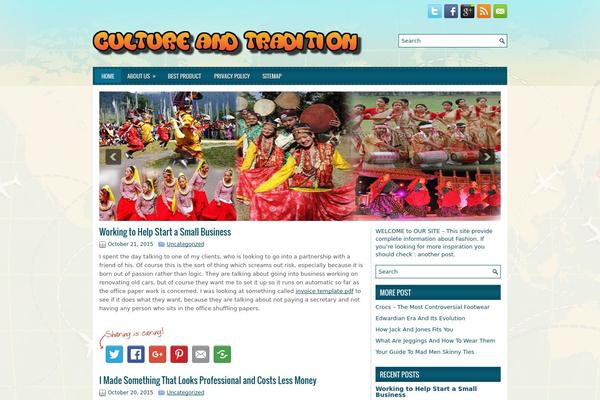 iTravel theme site design template sample