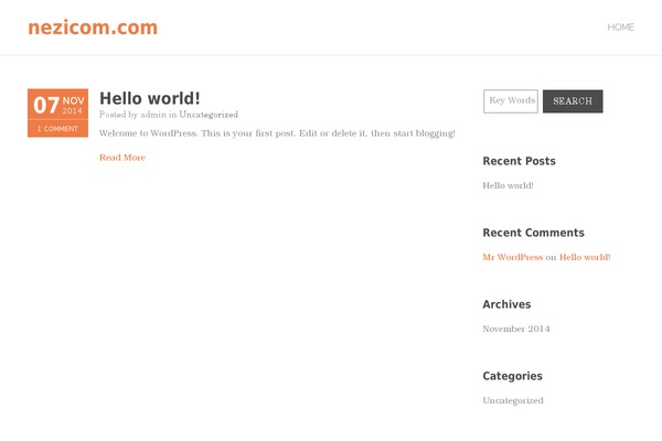 Hm theme site design template sample