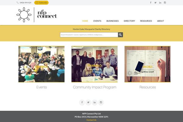 Zephyr-child theme site design template sample
