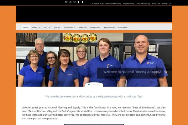 Tempera theme site design template sample