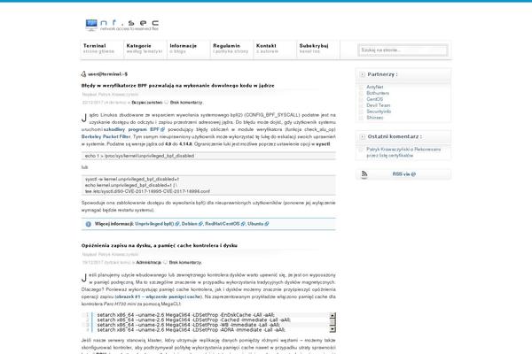 nfsec.pl site used Grid_focus