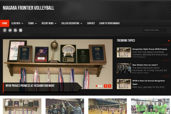nfvbjuniors.com site used Frenzy