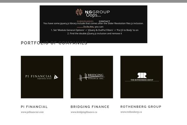 Site using Revolution Slider plugin