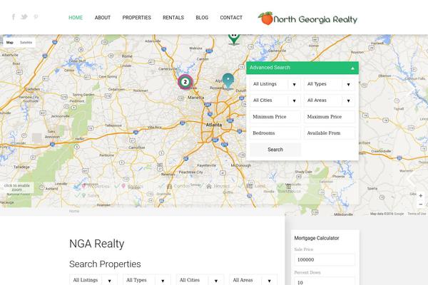 Wp Estate theme site design template sample