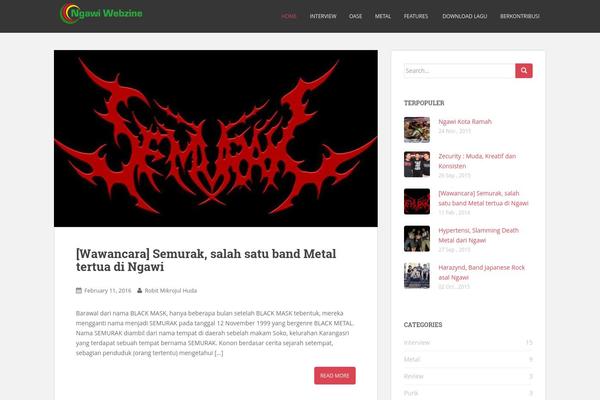ColorNews theme site design template sample