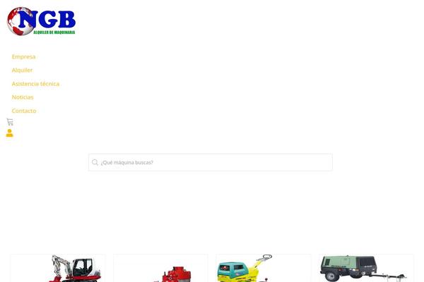 Backhoe theme site design template sample