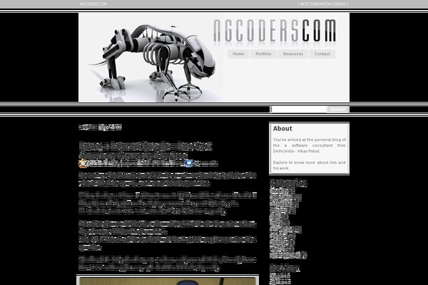 ngcoders.com site used Justread