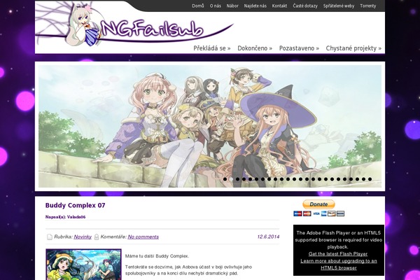 Animepress website example screenshot