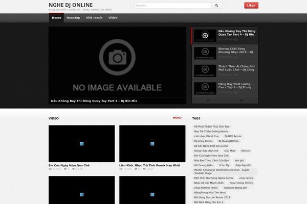 deTube theme site design template sample