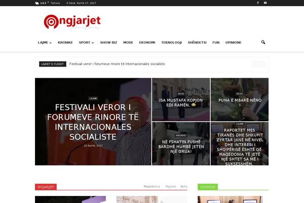 Newspaper theme site design template sample