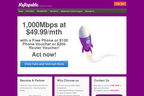 Site using iFeature Slider plugin