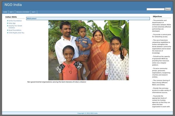 AndyBlue theme site design template sample