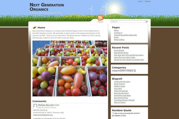 ngorganics.com site used Grassland