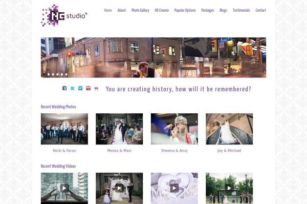 Purity theme site design template sample