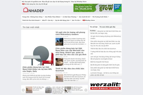 Gadgetine theme site design template sample