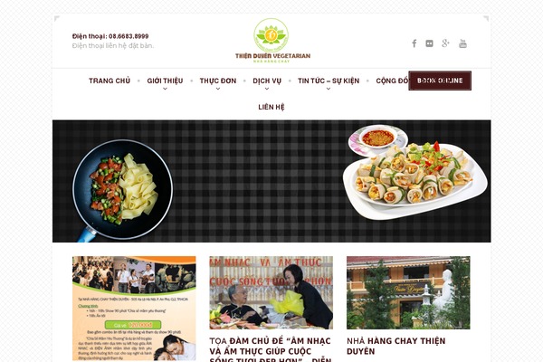 Restaurant theme site design template sample