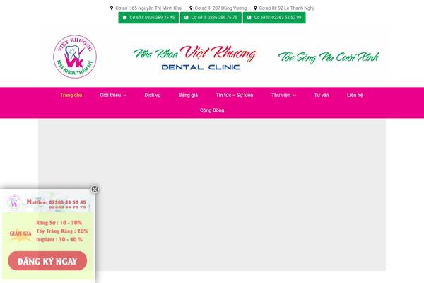 nhakhoadanang.com site used Nhakhoa-theme