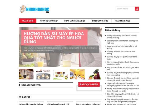 nhakhoahoc.com site used Clock Theme