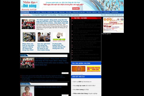 nhandaovadoisong.com.vn site used Newgonhubkienthuc