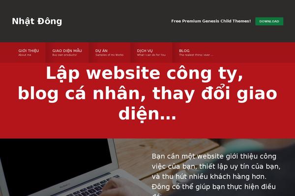 StudioPress theme site design template sample
