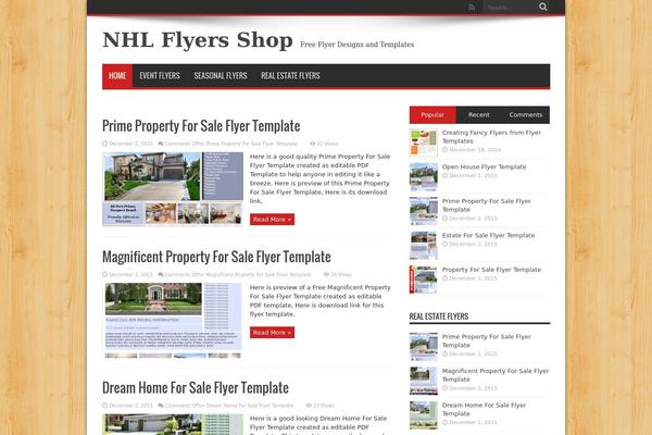 Jarida theme site design template sample