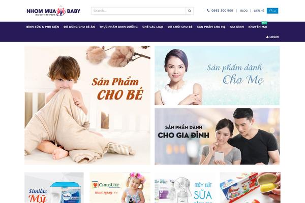 Shop theme site design template sample