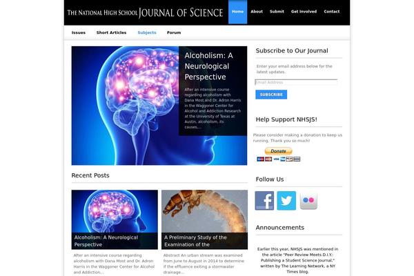 Site using About The Autor plugin