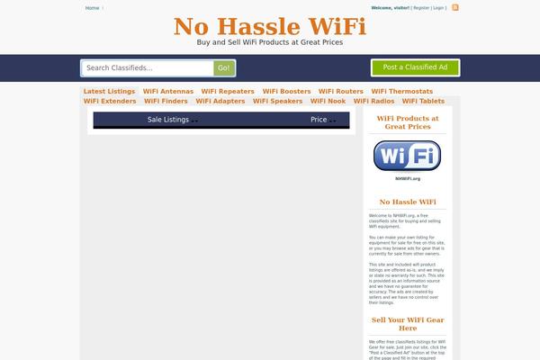 Classifieds theme site design template sample