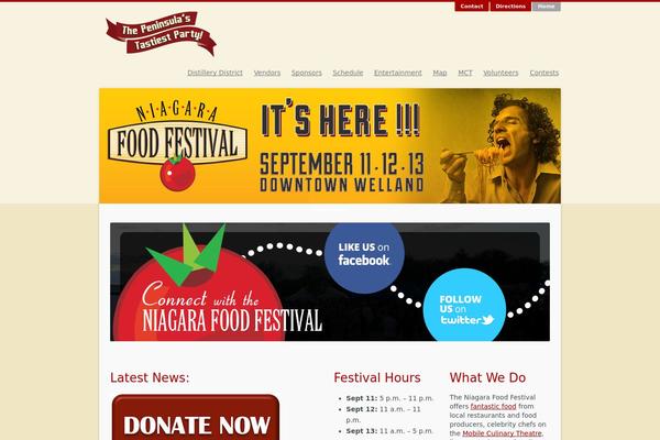 niagarafoodfestival.com site used Blogfi