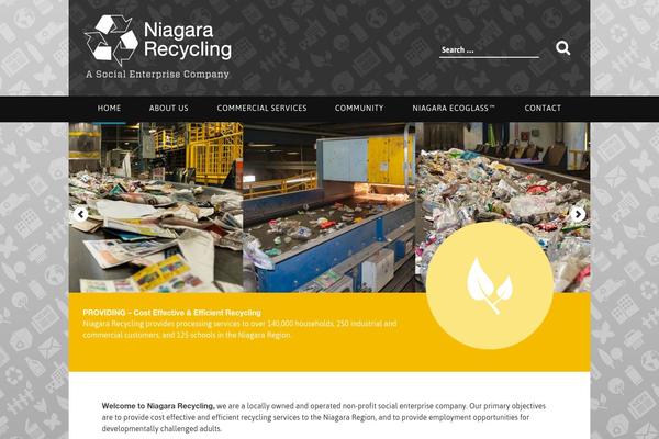Recycle theme site design template sample