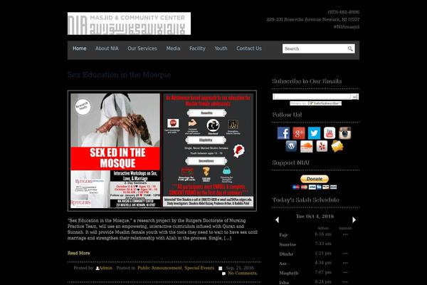 BlackBird theme site design template sample