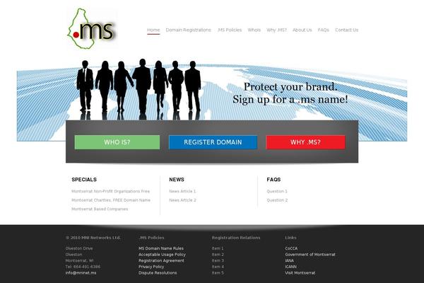 Nic theme site design template sample