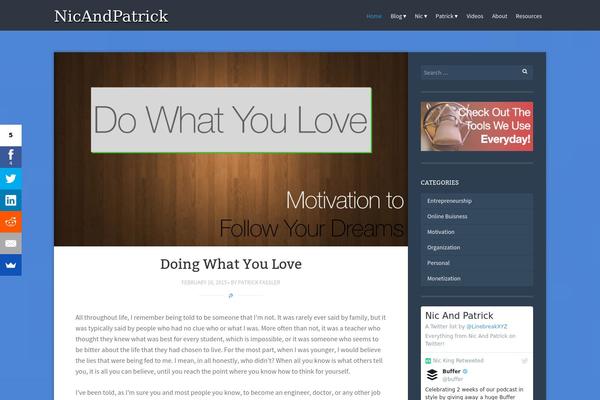 Story theme site design template sample