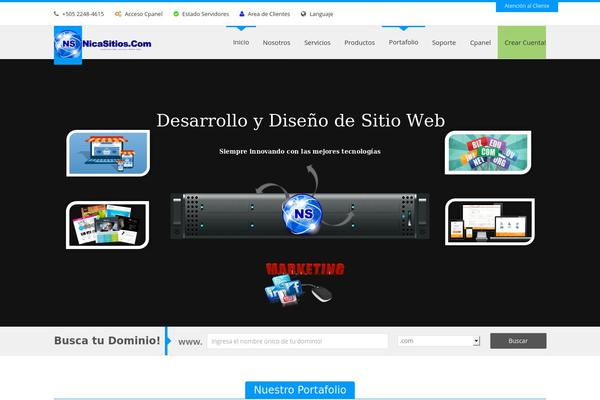 Megahost theme site design template sample