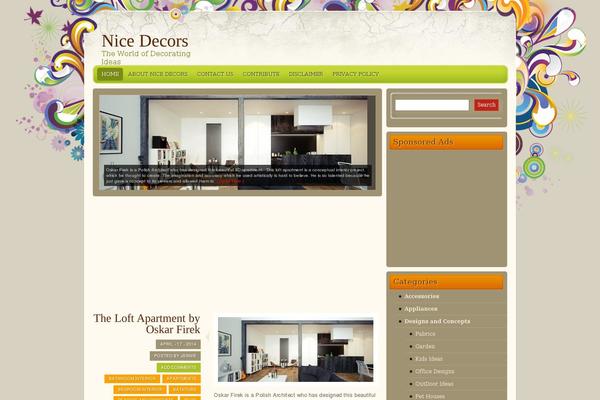 Florance theme site design template sample