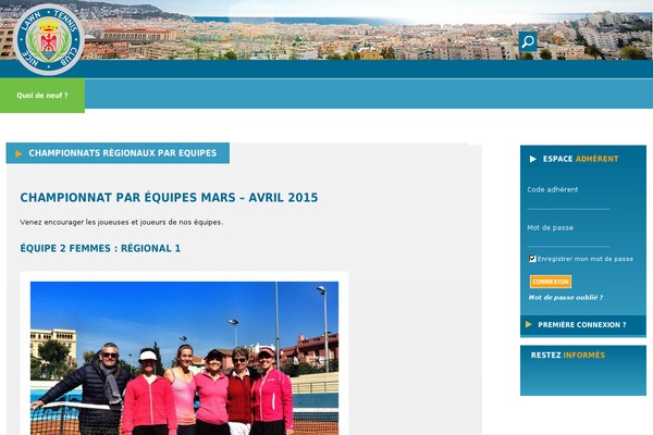Tennistoday theme site design template sample