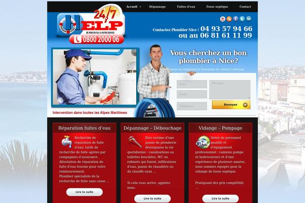 Handyman theme site design template sample