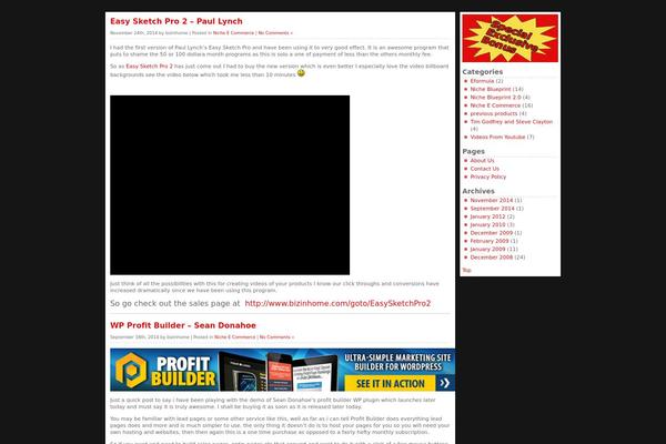nicheblueprintinfo.com site used Red-top