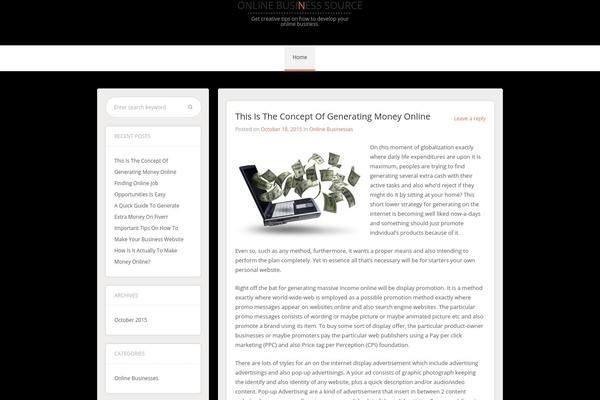 Central theme site design template sample