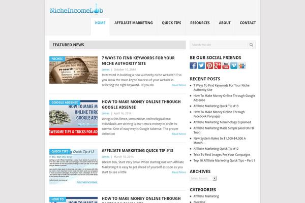 Point theme site design template sample